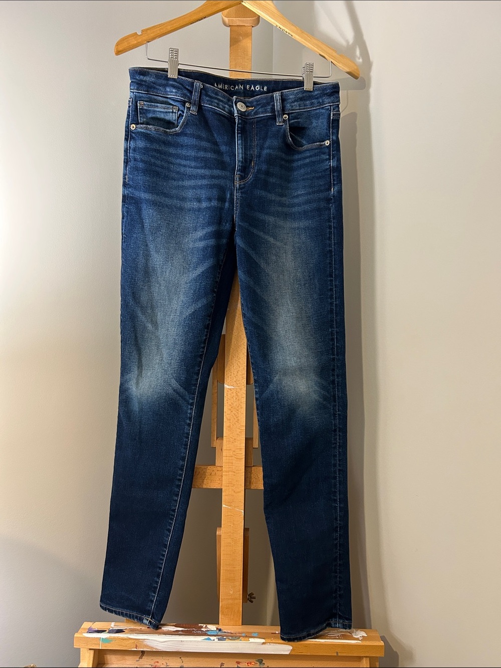 American Eagle Outfitters Women’s Skinny Jeans - Indigo Blue Wash